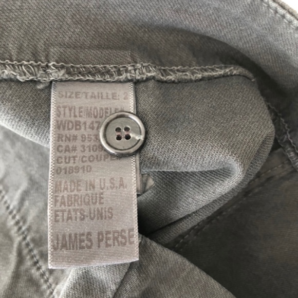 James Perse black cotton pants - dark grey - skinny - size 2 - Picture 5 of 6